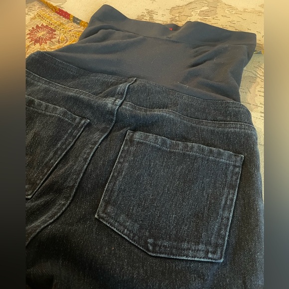 Spanx Maternity Skinny Jeans Dark Wash Size Small EUC - Picture 10 of 14